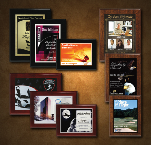 Aberdeen Black Plaque 6" x 8" with Sublimated Plate