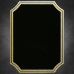 Florentine Notched-Black on Gold 6" x 8"