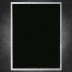 Simplicity-Black on Silver 4" X 6"