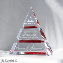 Accolade Ruby Pyramid 7"