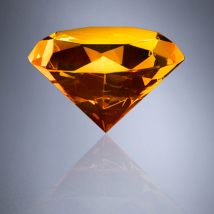 Diamond Amber 3-1/8"