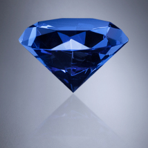 Diamond Light Blue 3-1/8"