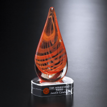 Orange Intrigue Award 7-1/4"