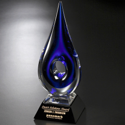 Blue Teardrop Award 14" Image
