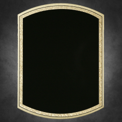 Florentine Barrel-Black on Gold 6" x 8" Image