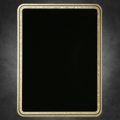 Florentine Rnd Corner-Black on Gold 5" x 7" Image