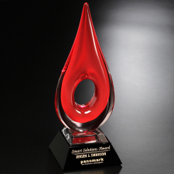 Red Teardrop Award 14" Image