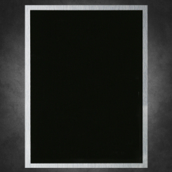 Simplicity-Black on Silver 4" X 6" Image
