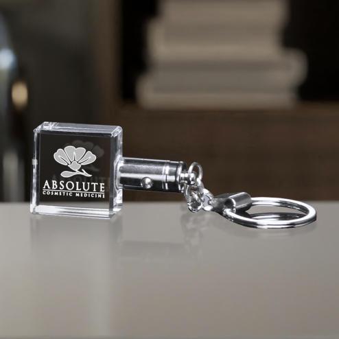 Square Lighted Keychain
